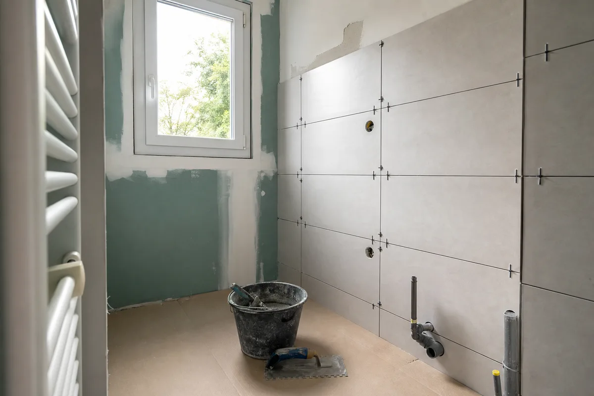 Carrelage à Saint-Ouen-l'Aumône : salle de bain dans le 95